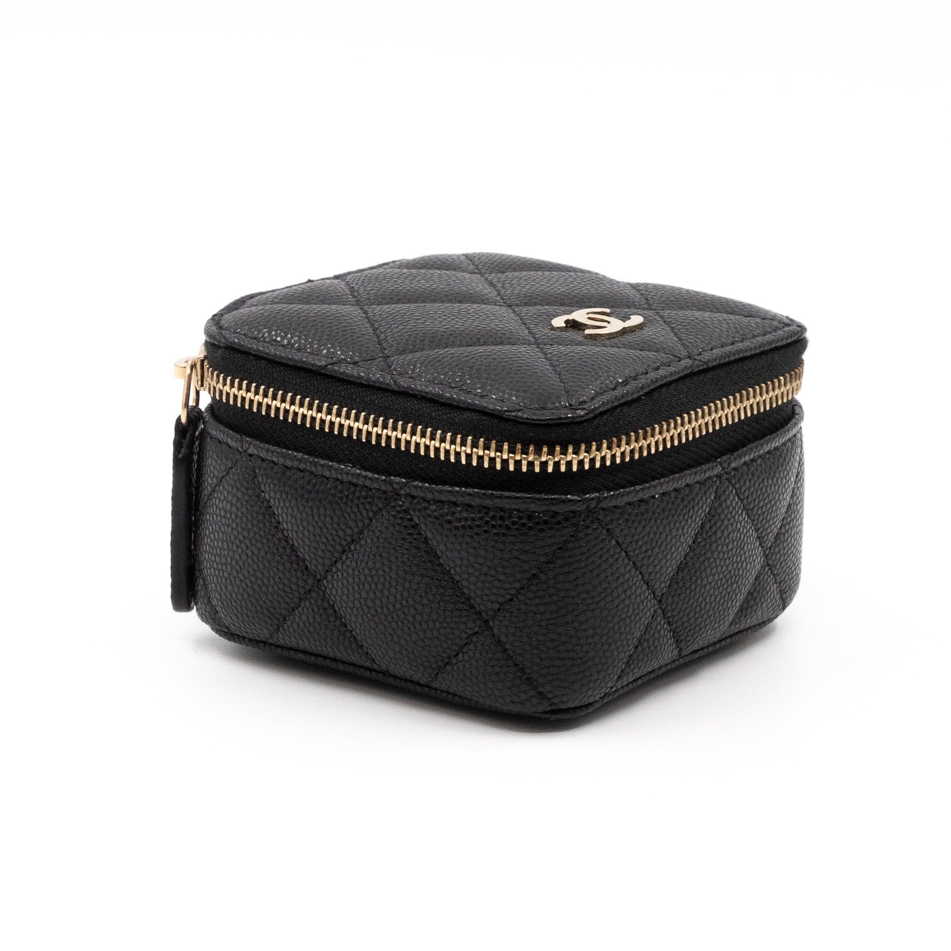 Classic Travel Jewelry Case Black Caviar