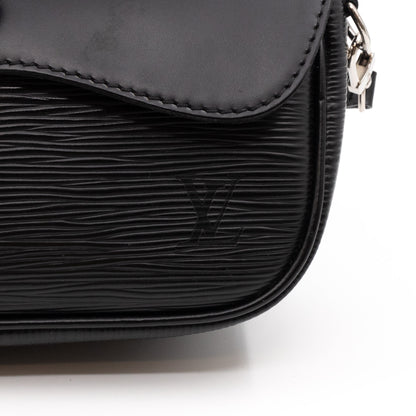 Pochette Montaigne Epi Leather Black