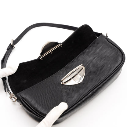 Pochette Montaigne Epi Leather Black