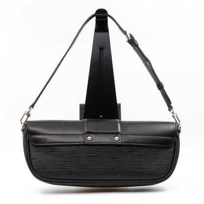 Pochette Montaigne Epi Leather Black