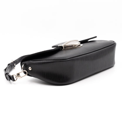 Pochette Montaigne Epi Leather Black