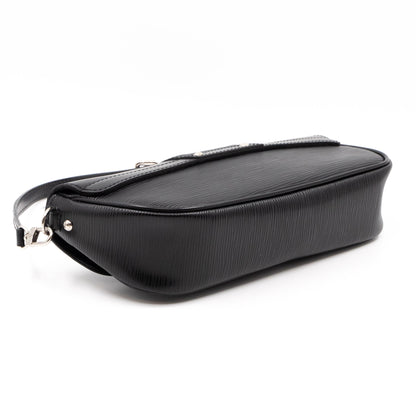 Pochette Montaigne Epi Leather Black