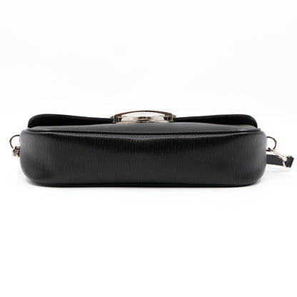 Pochette Montaigne Epi Leather Black