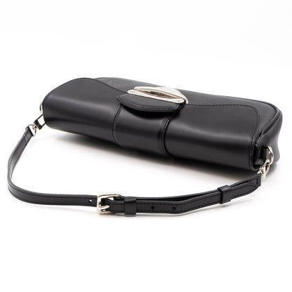 Pochette Montaigne Epi Leather Black