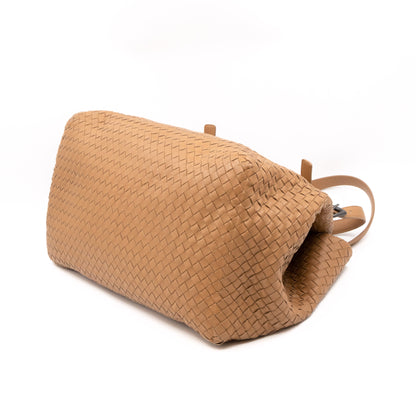 Cabat Tote Intrecciato Beige Leather