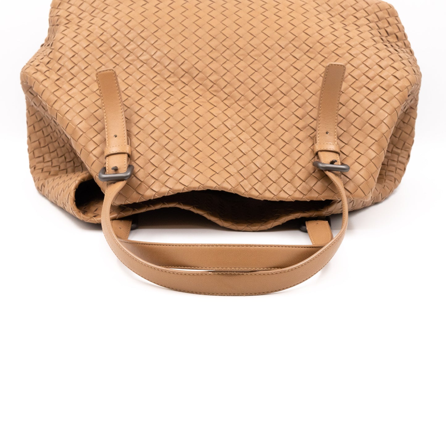 Cabat Tote Intrecciato Beige Leather