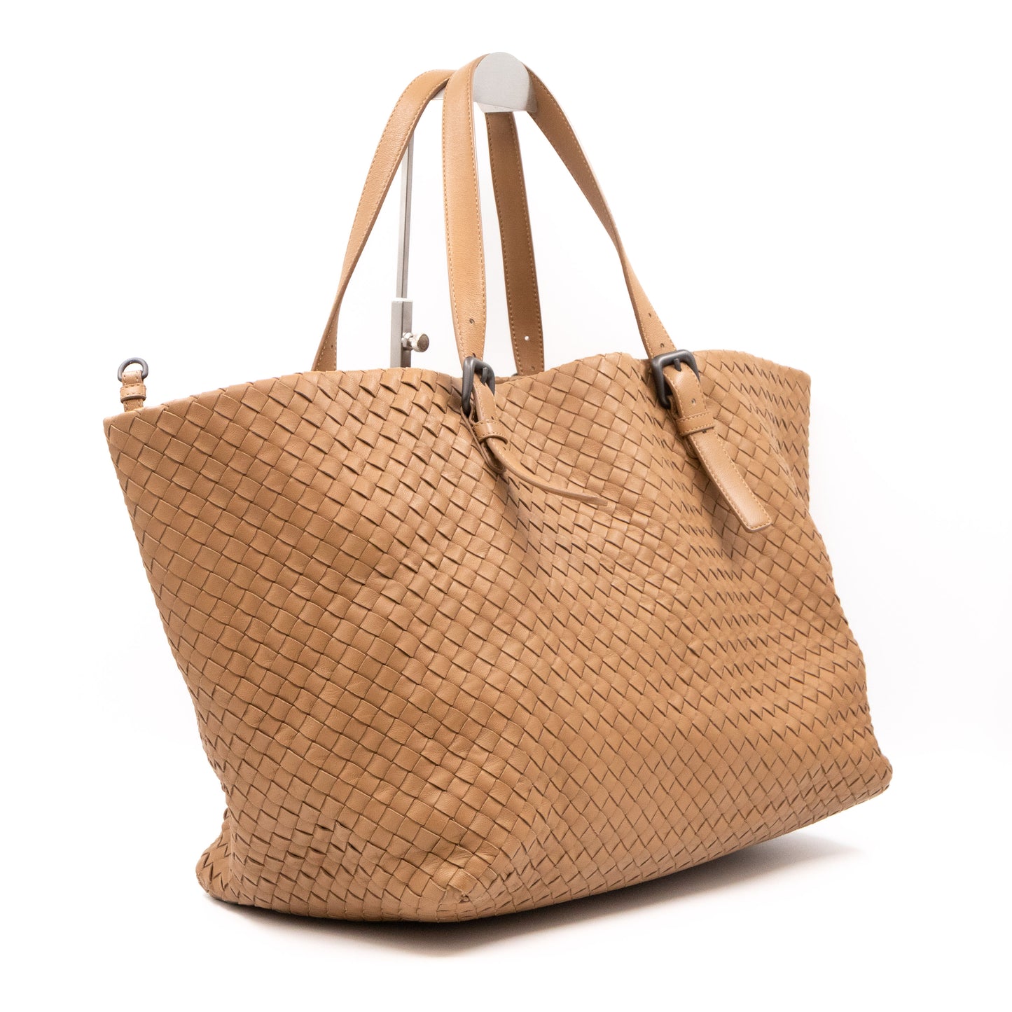 Cabat Tote Intrecciato Beige Leather