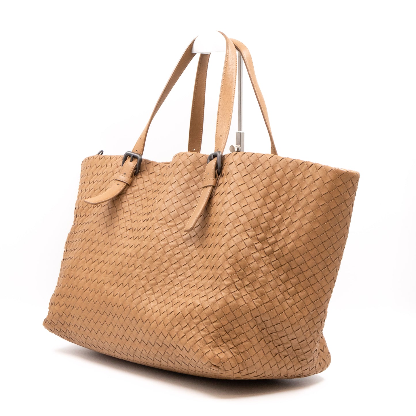 Cabat Tote Intrecciato Beige Leather