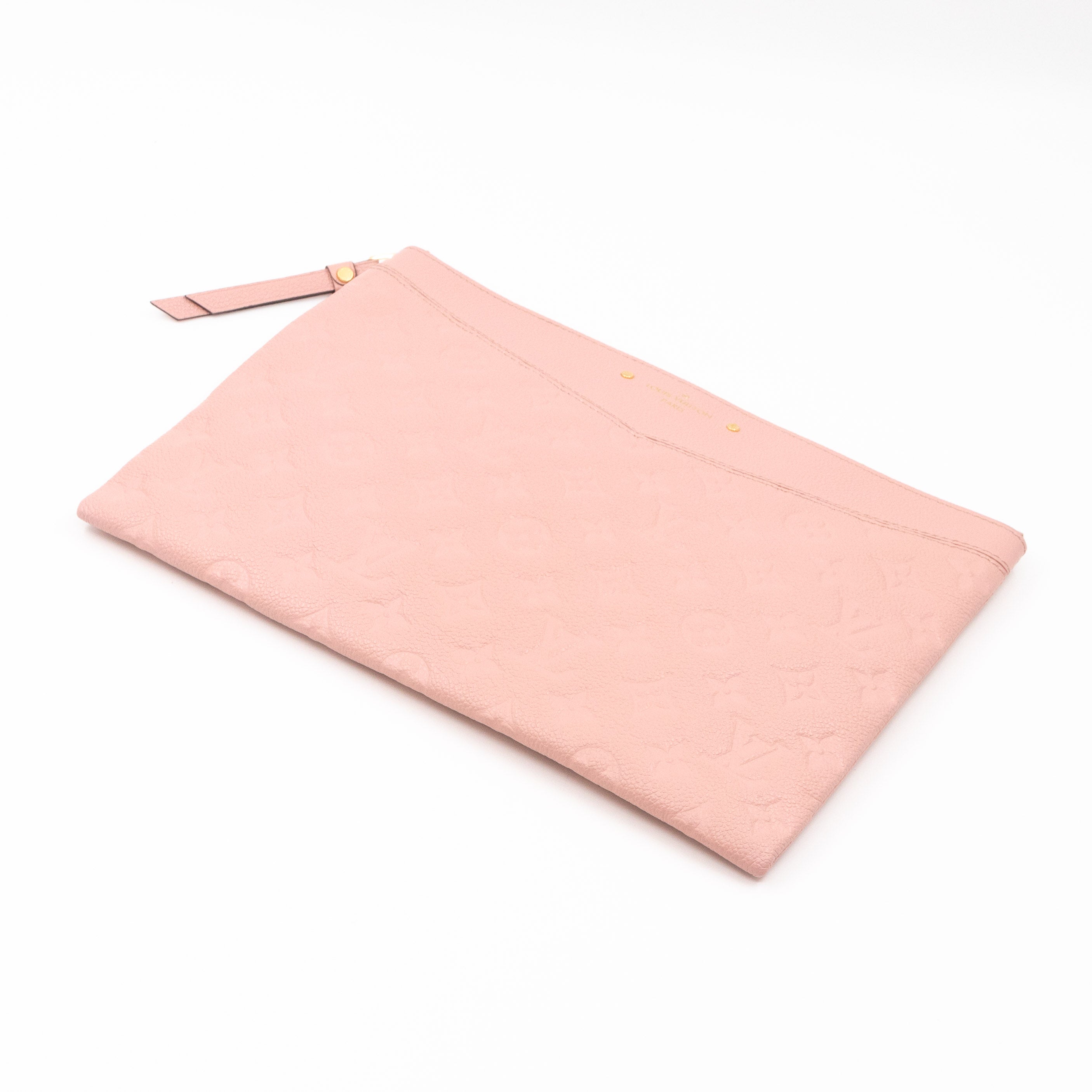 Daily Pouch Monogram Empreinte Rose Poudre