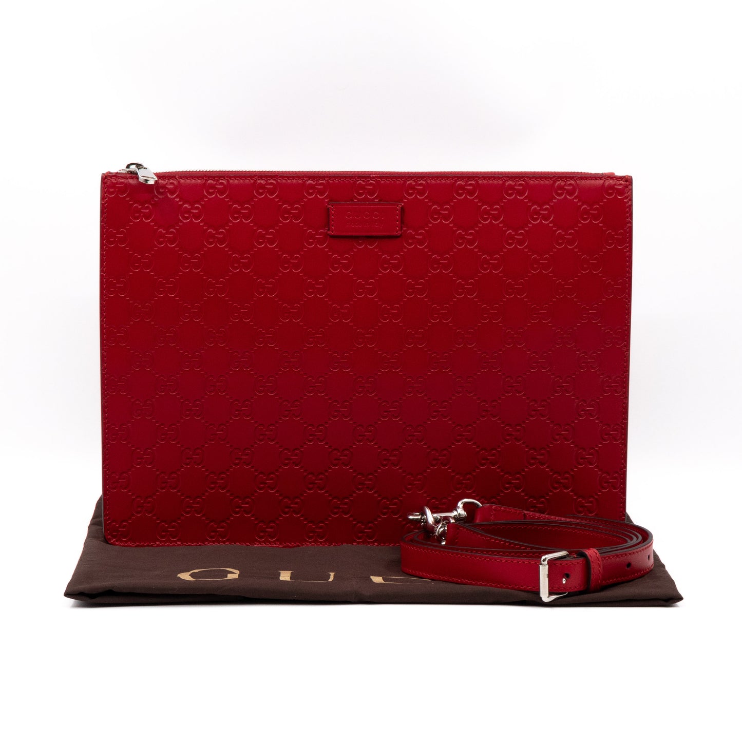 Slim Messenger Red Signature Leather