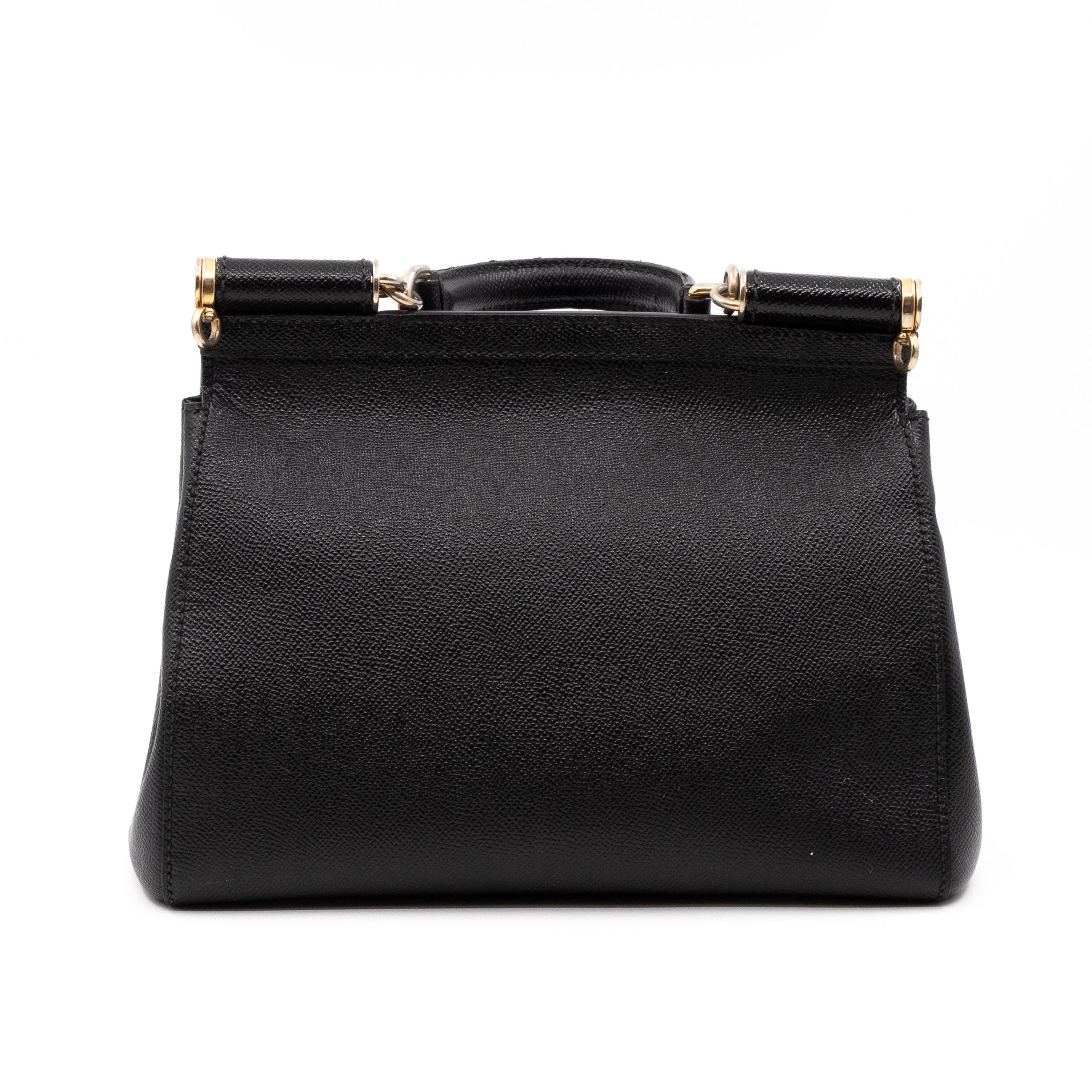 Sicily Medium Dauphine Leather Black