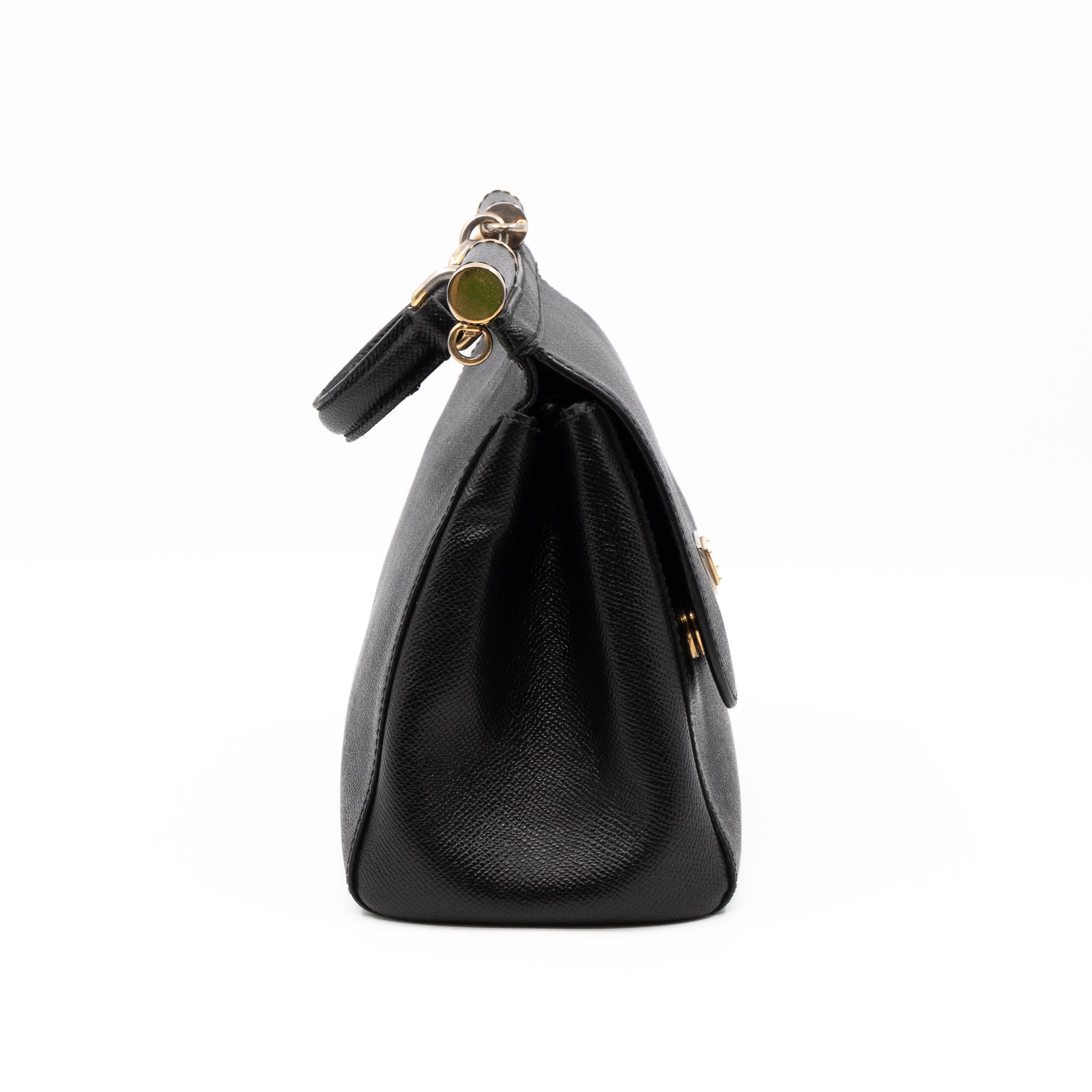 Sicily Medium Dauphine Leather Black