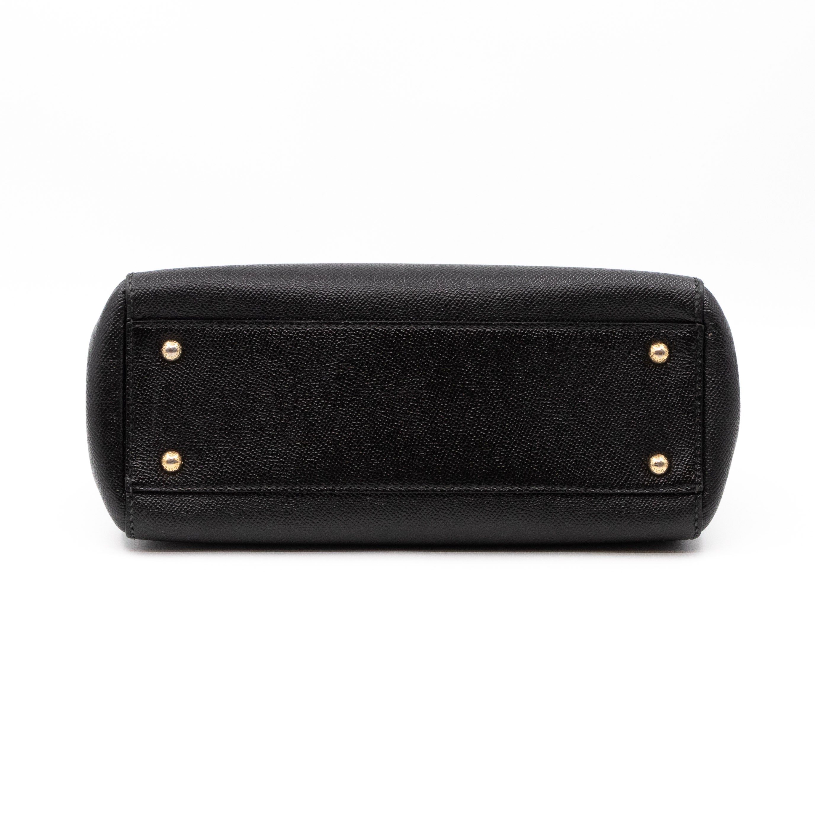 Sicily Medium Dauphine Leather Black