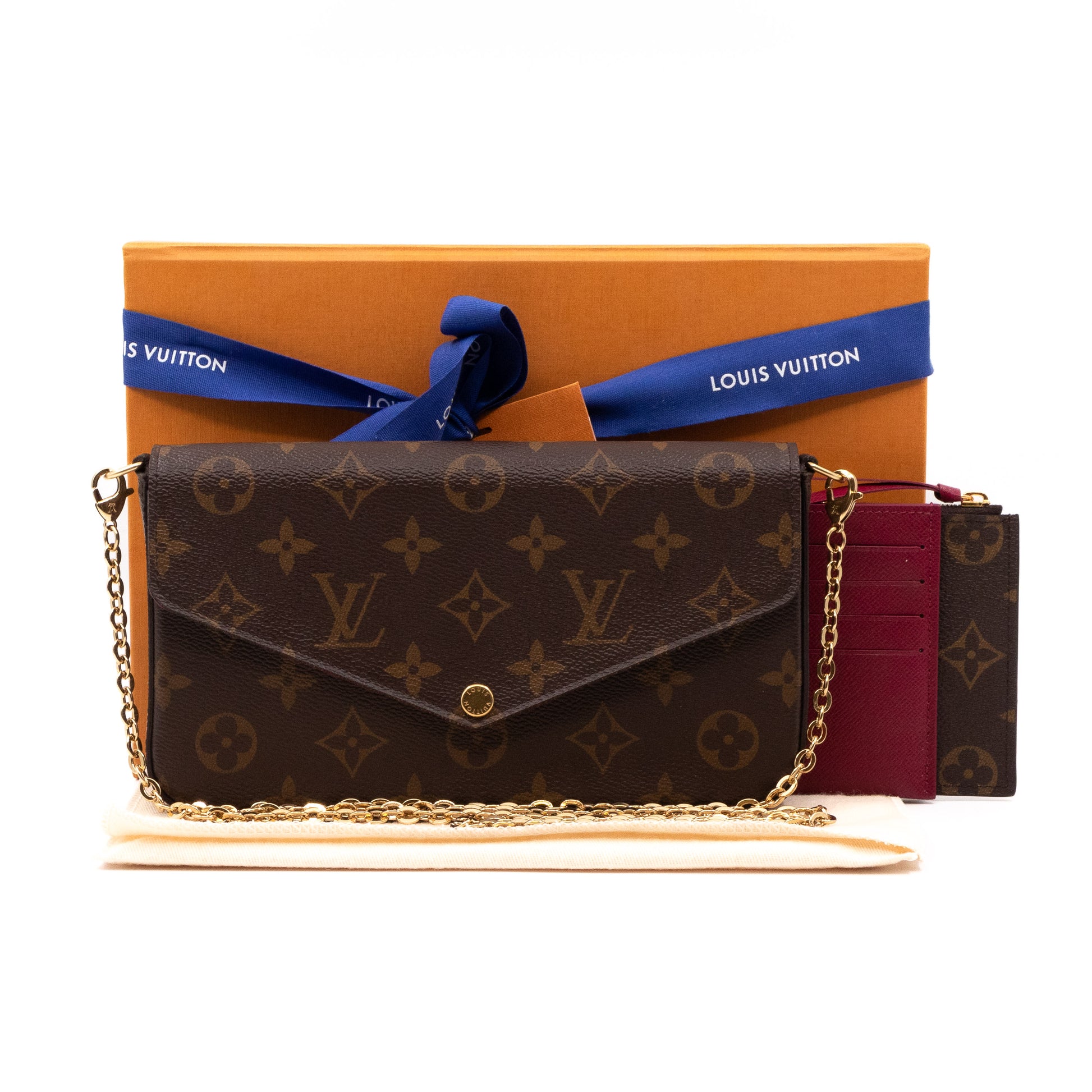 Louis Vuitton Pochette Felicie Monogram Fuchsia Lining in Canvas with  Gold-tone - US
