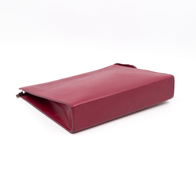 Toiletry Pouch 26 Epi Leather Fuchsia