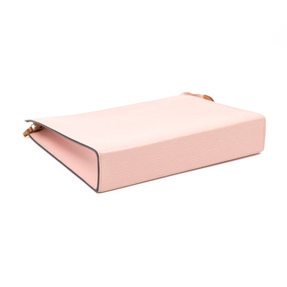 Toiletry Pouch 26 Epi Leather Rose Ballerine