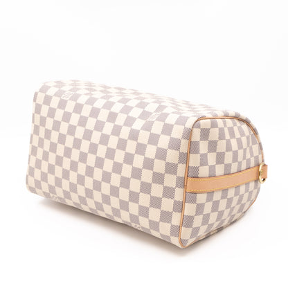 Speedy 30 Bandouliere Damier Azur