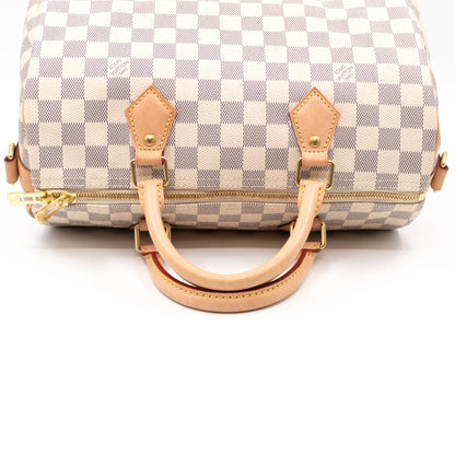 Speedy 30 Bandouliere Damier Azur