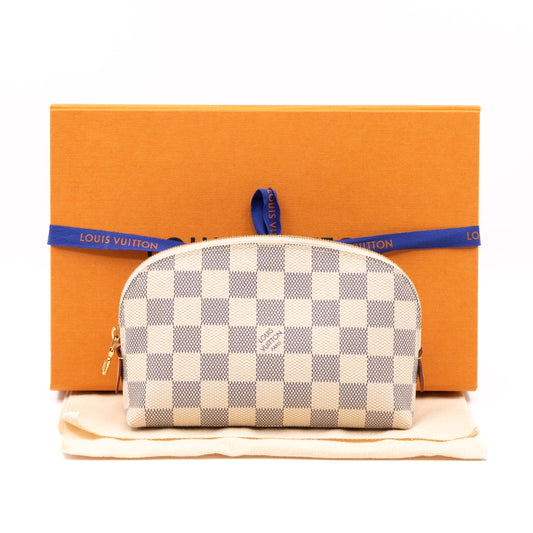 Cosmetic Pouch PM Damier Azur