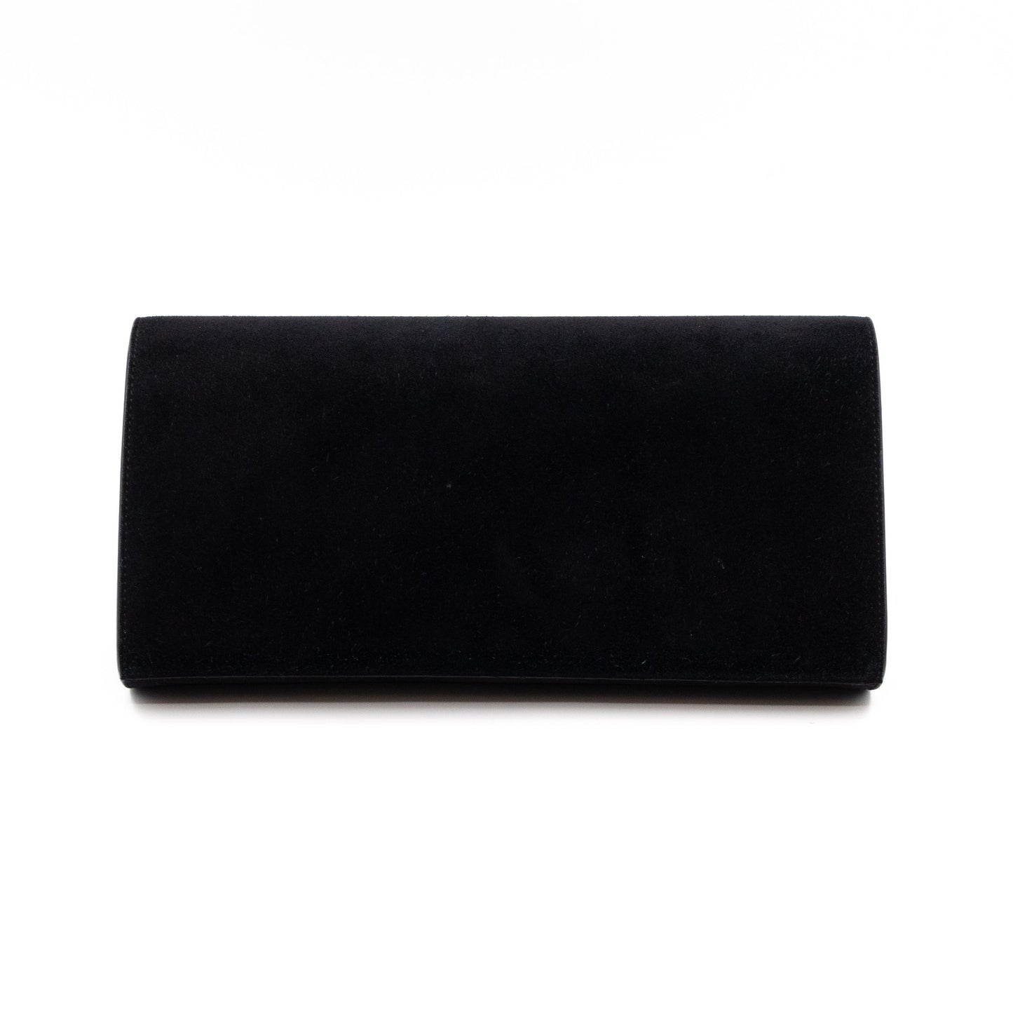 Kate Tassel Clutch Black Suede