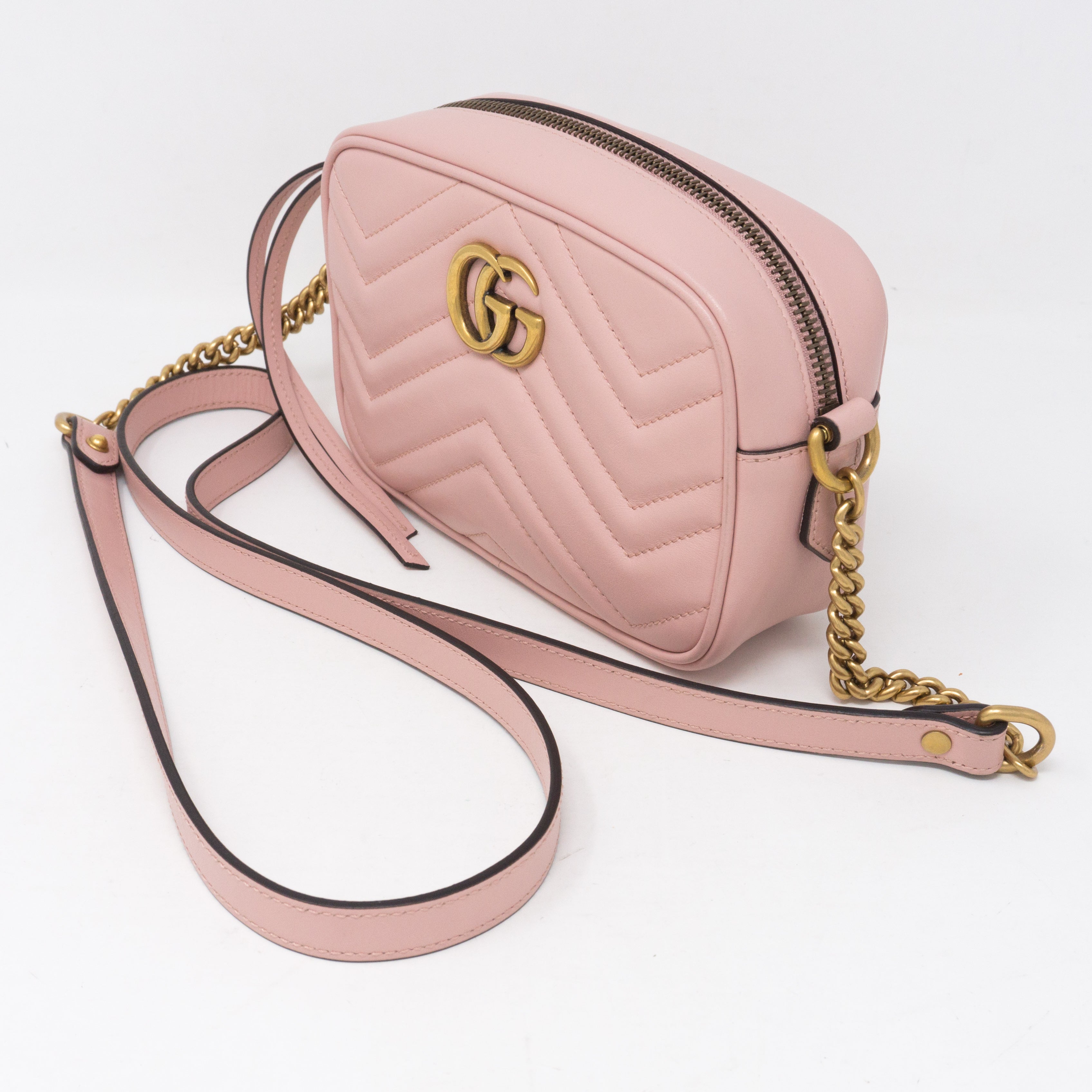 GG Marmont Matelassé Mini Pink