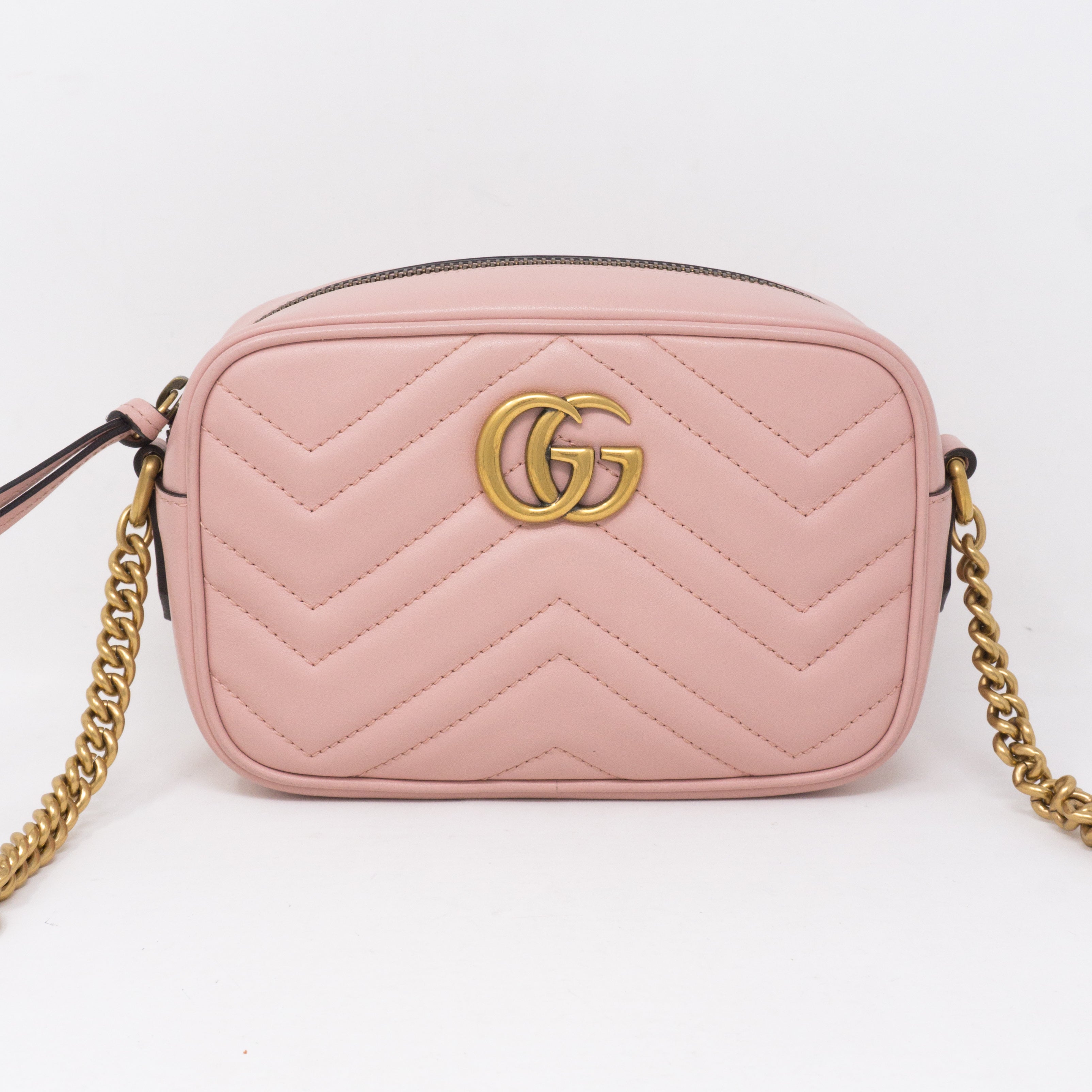 GG Marmont Matelassé Mini Pink