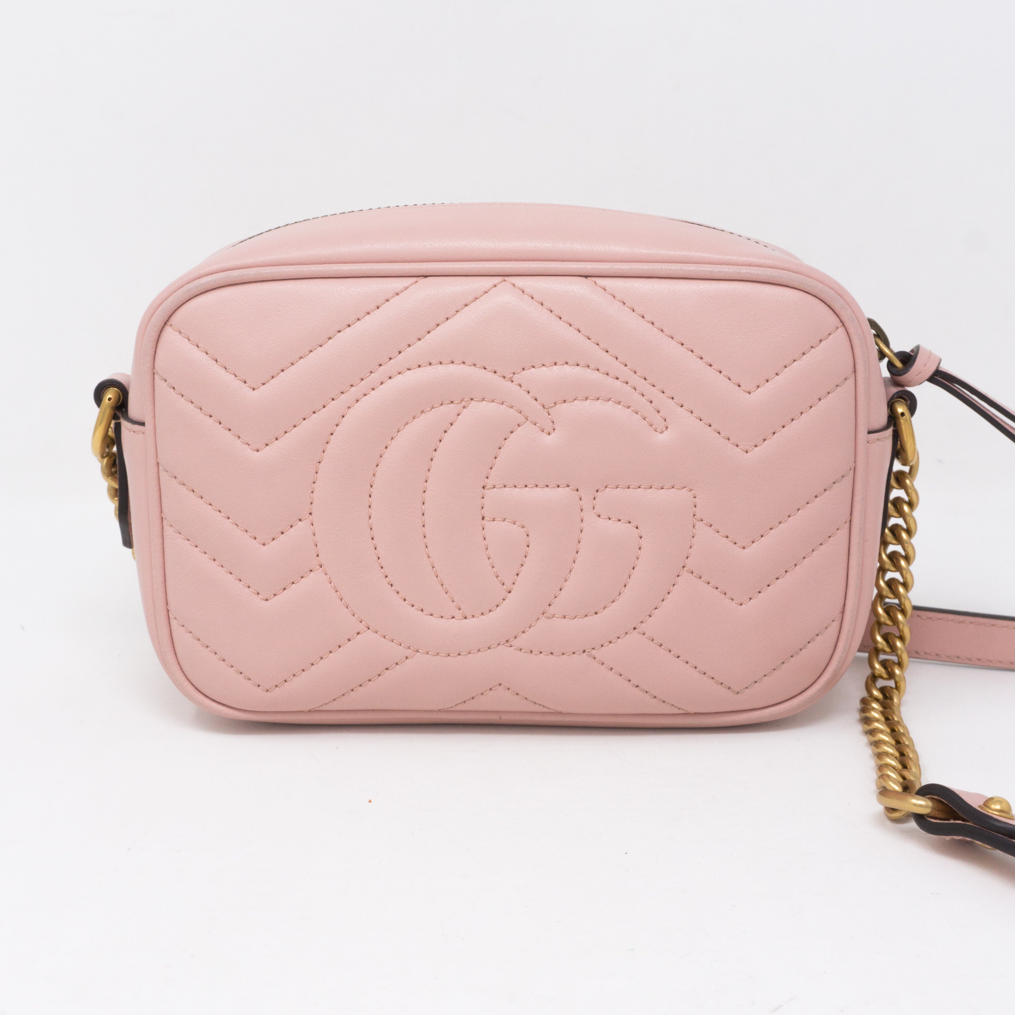 GG Marmont Matelassé Mini Pink