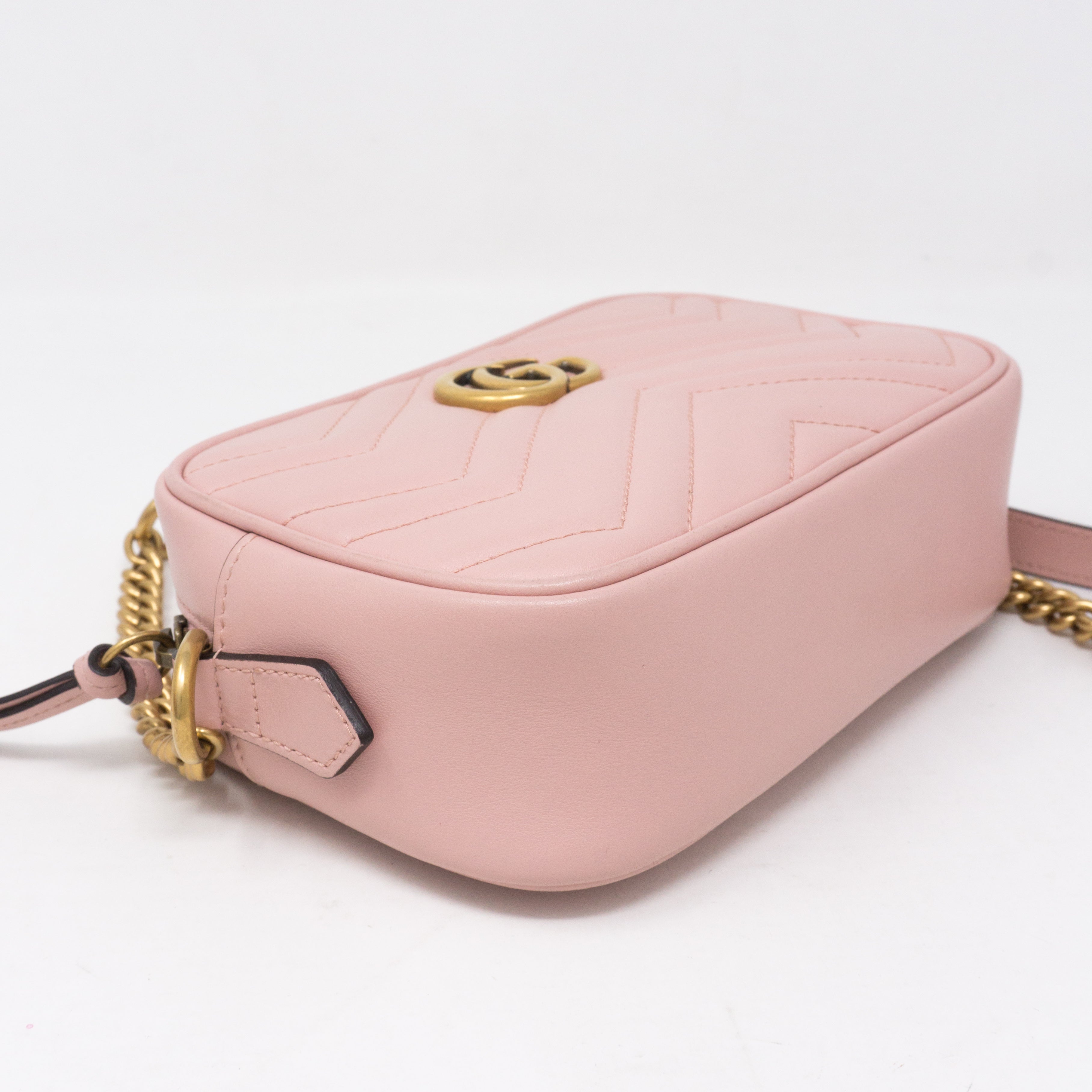 GG Marmont Matelassé Mini Pink