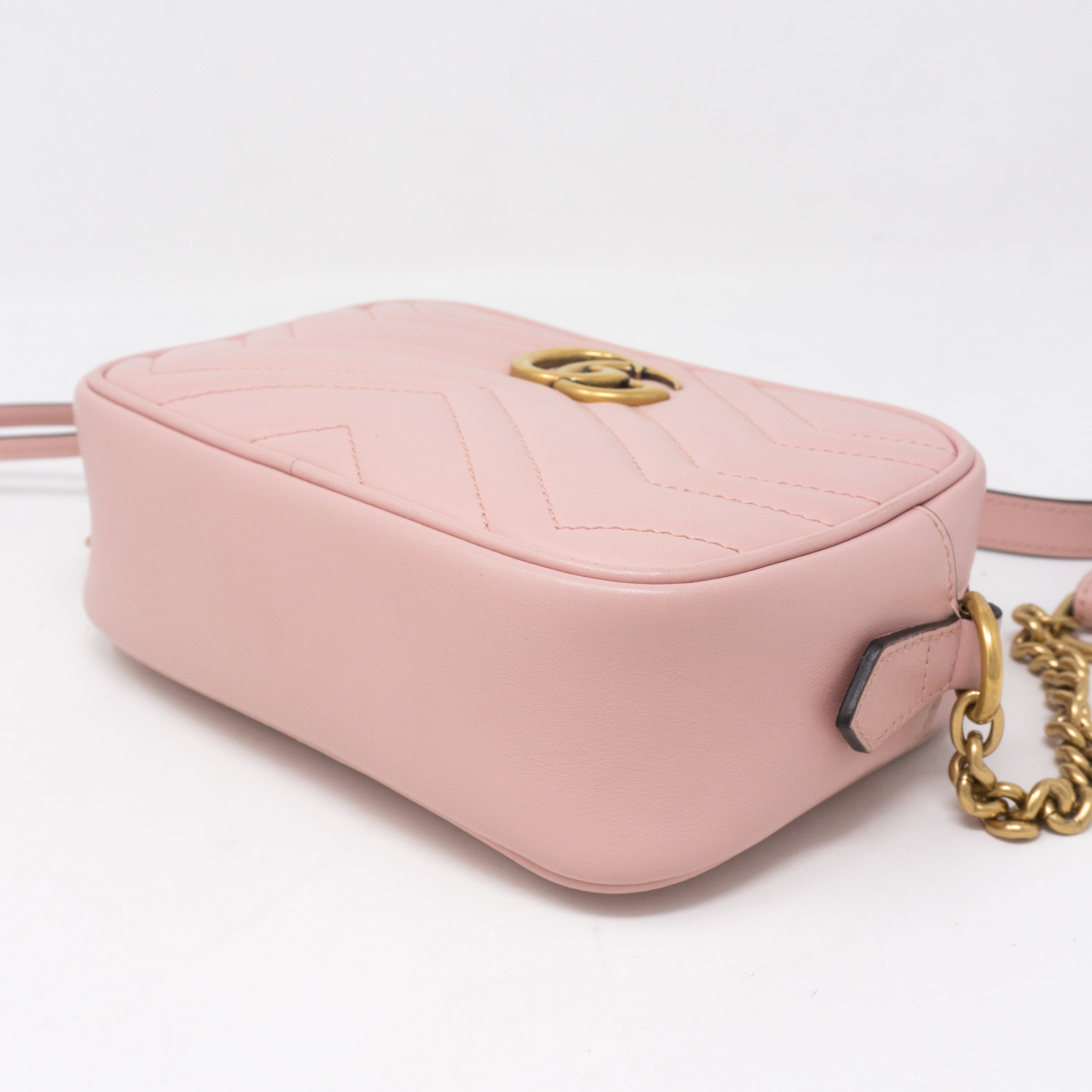 GG Marmont Matelassé Mini Pink