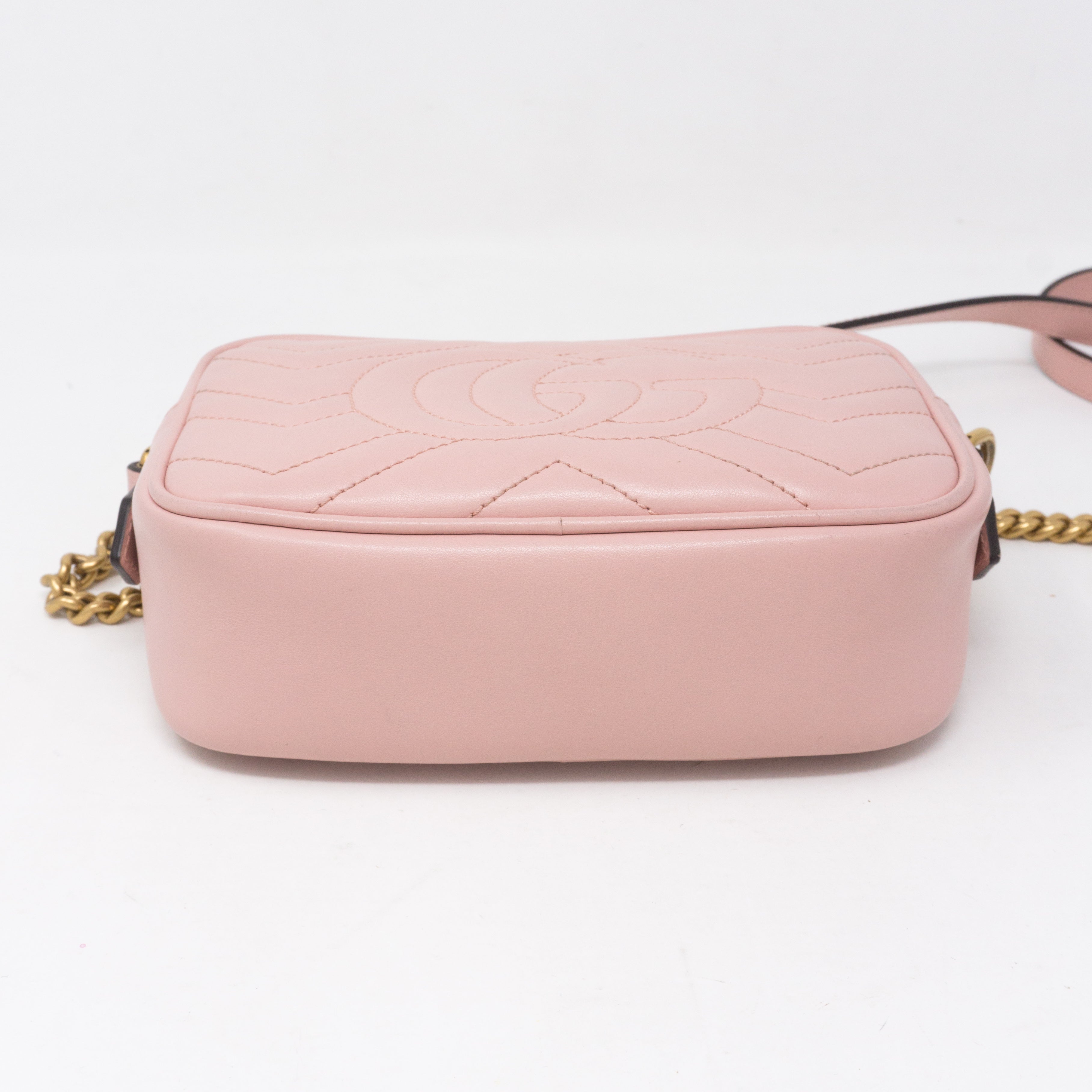 GG Marmont Matelassé Mini Pink