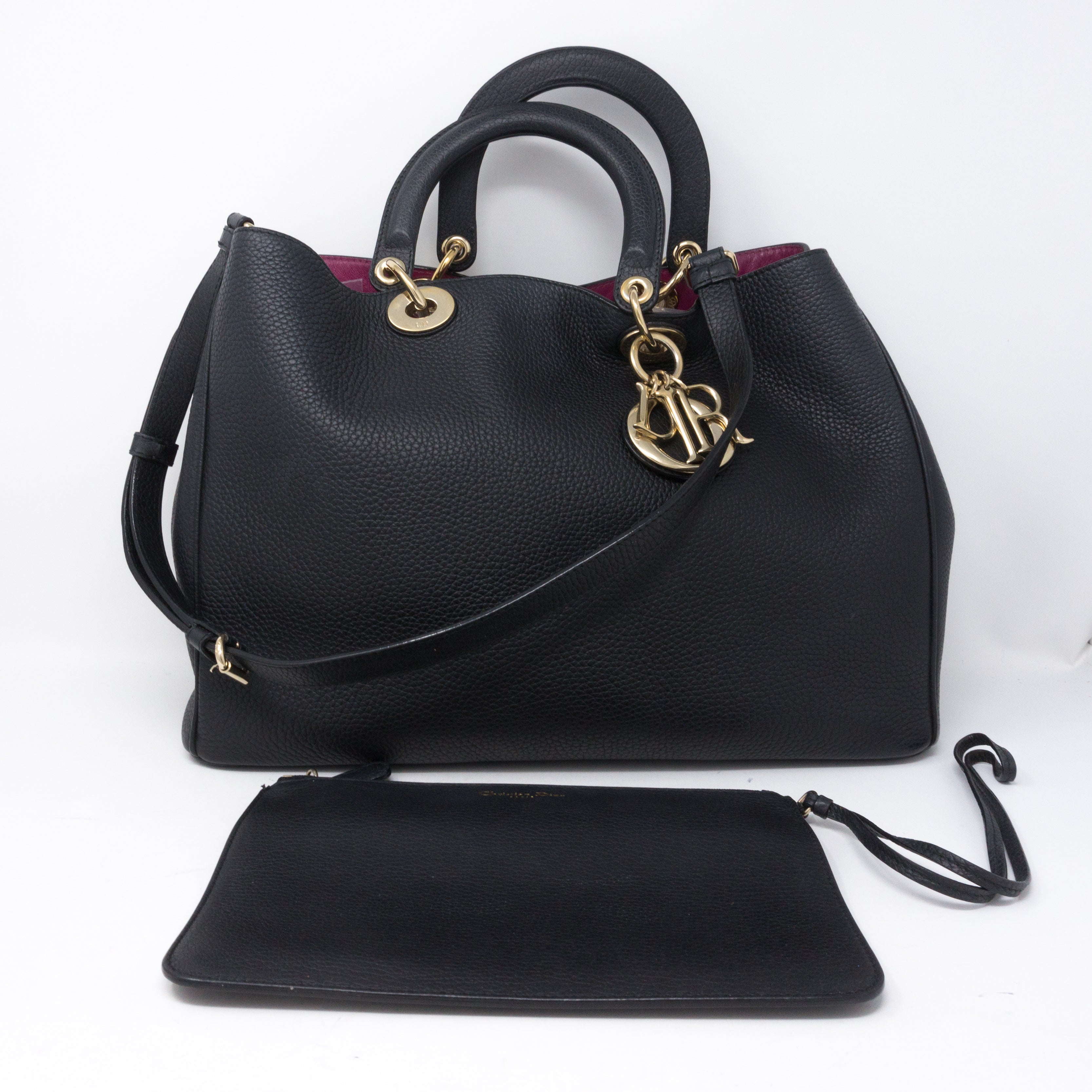 Diorissimo Black Fuchsia Leather