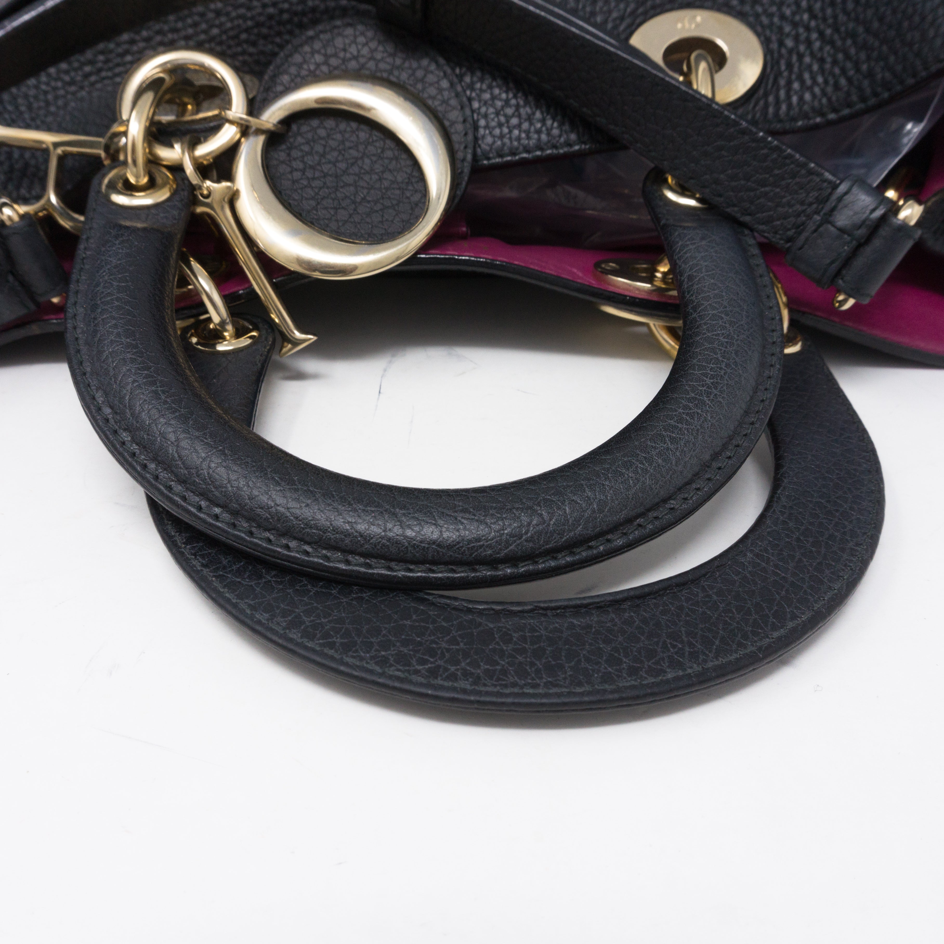 Diorissimo Black Fuchsia Leather
