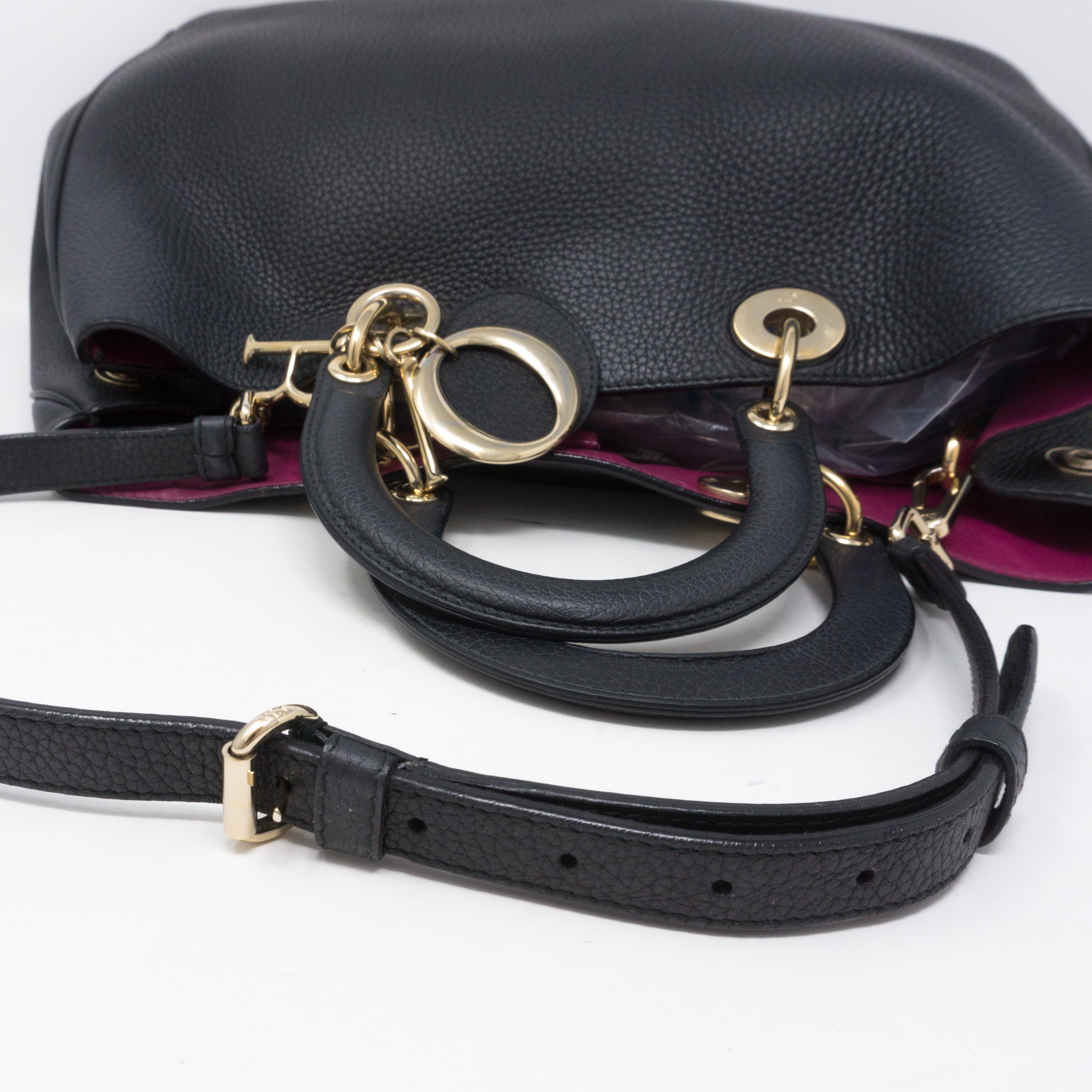 Diorissimo Black Fuchsia Leather