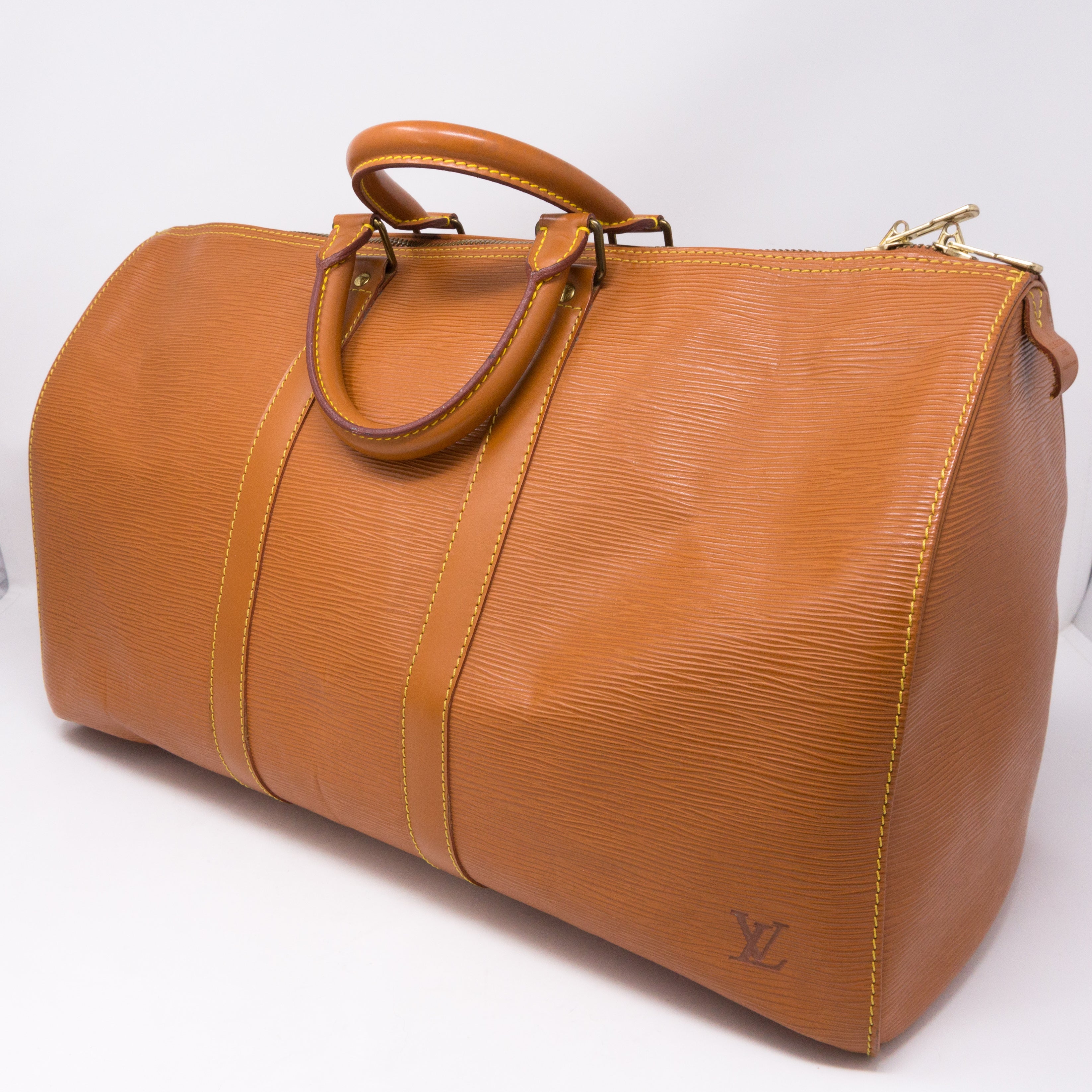 Keepall 45 Epi Leather Brown