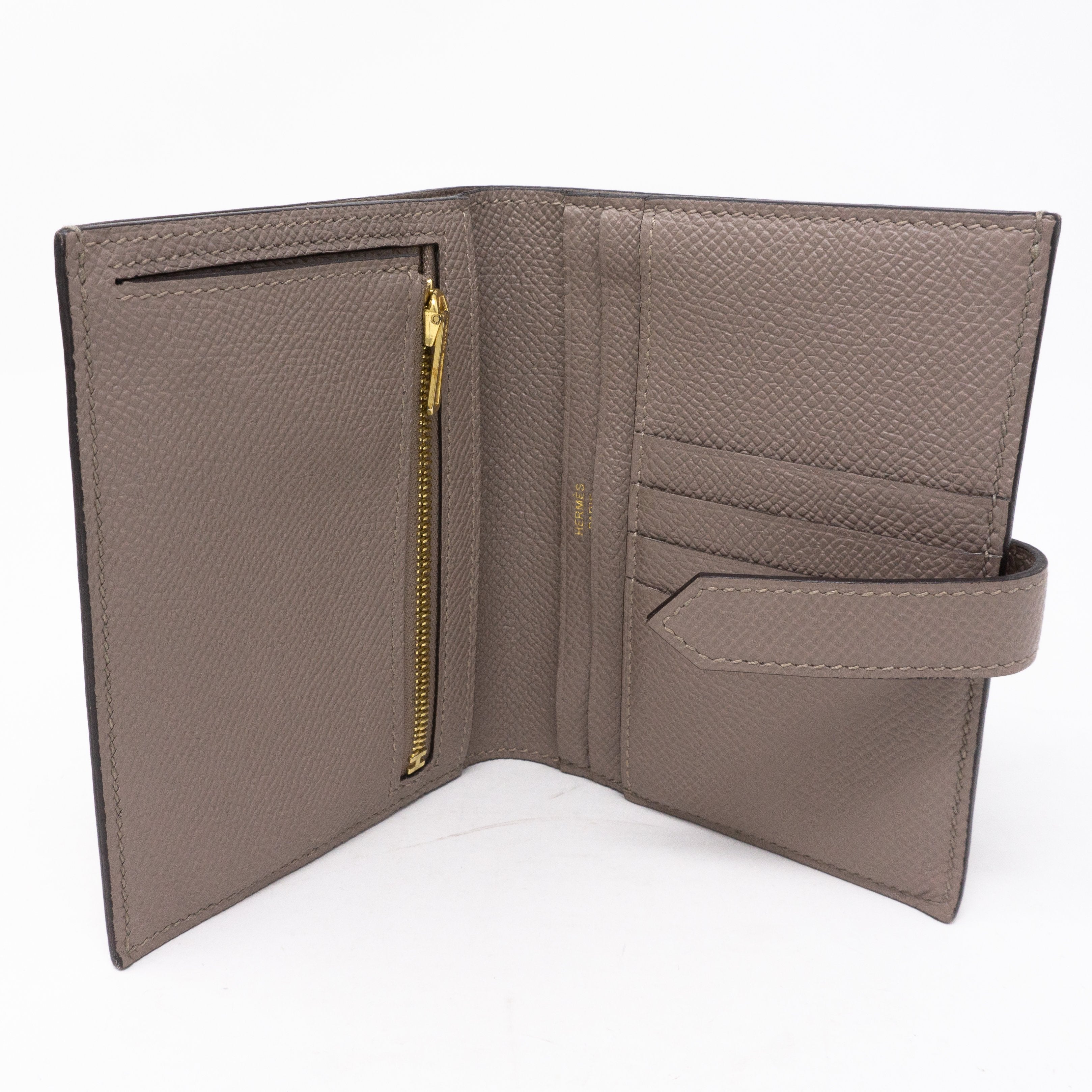 Bearn Compact Wallet Etain Leather