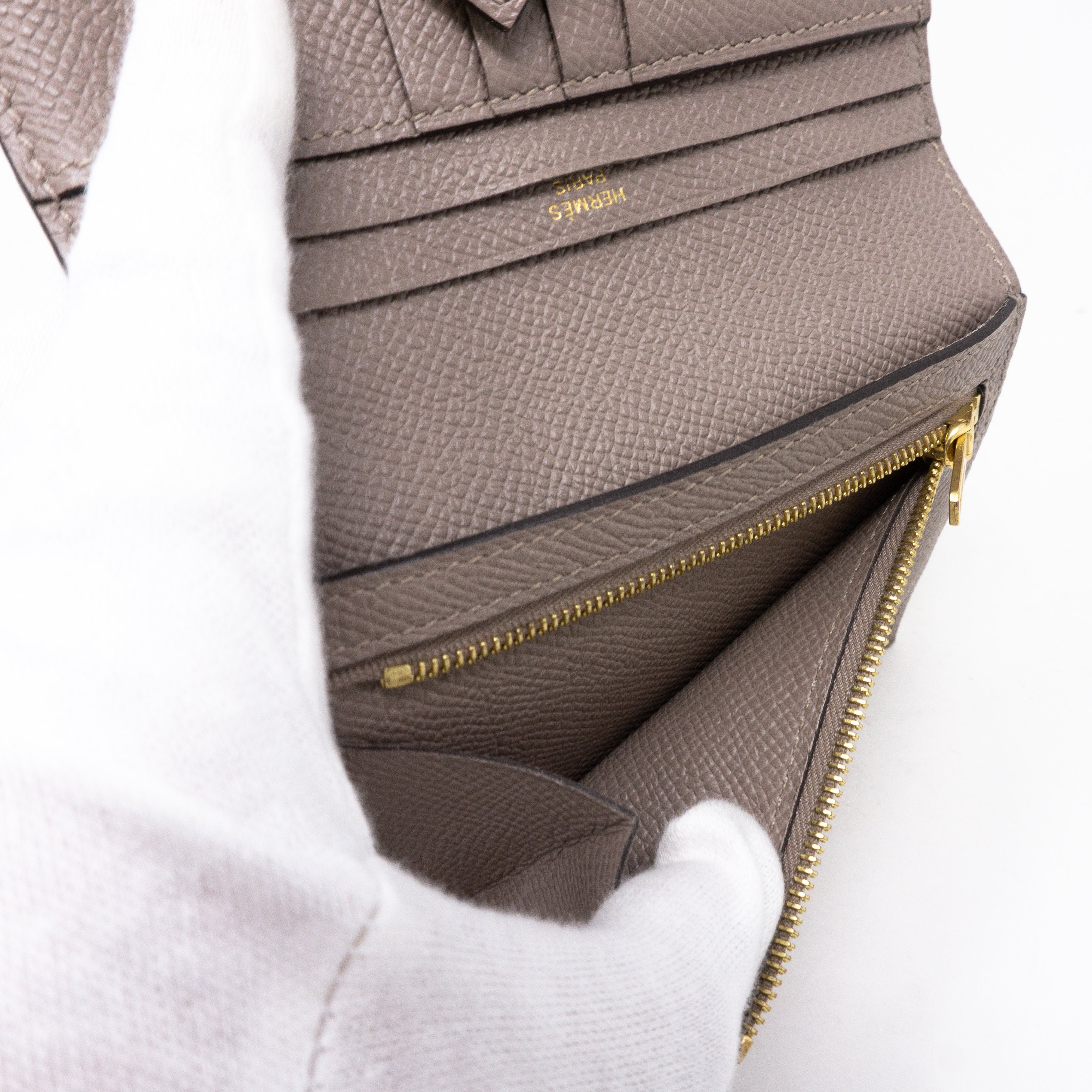 Bearn Compact Wallet Etain Leather
