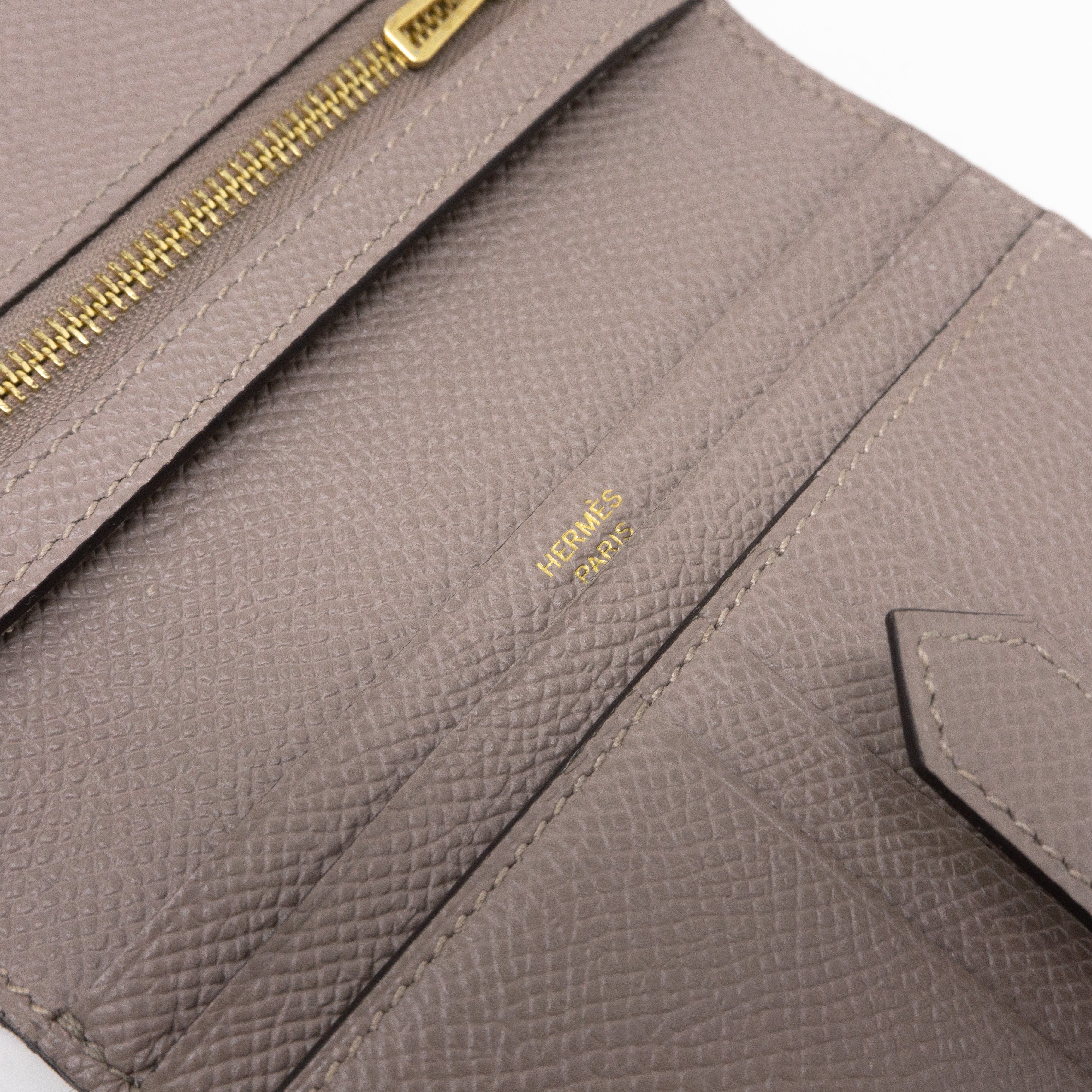 Bearn Compact Wallet Etain Leather
