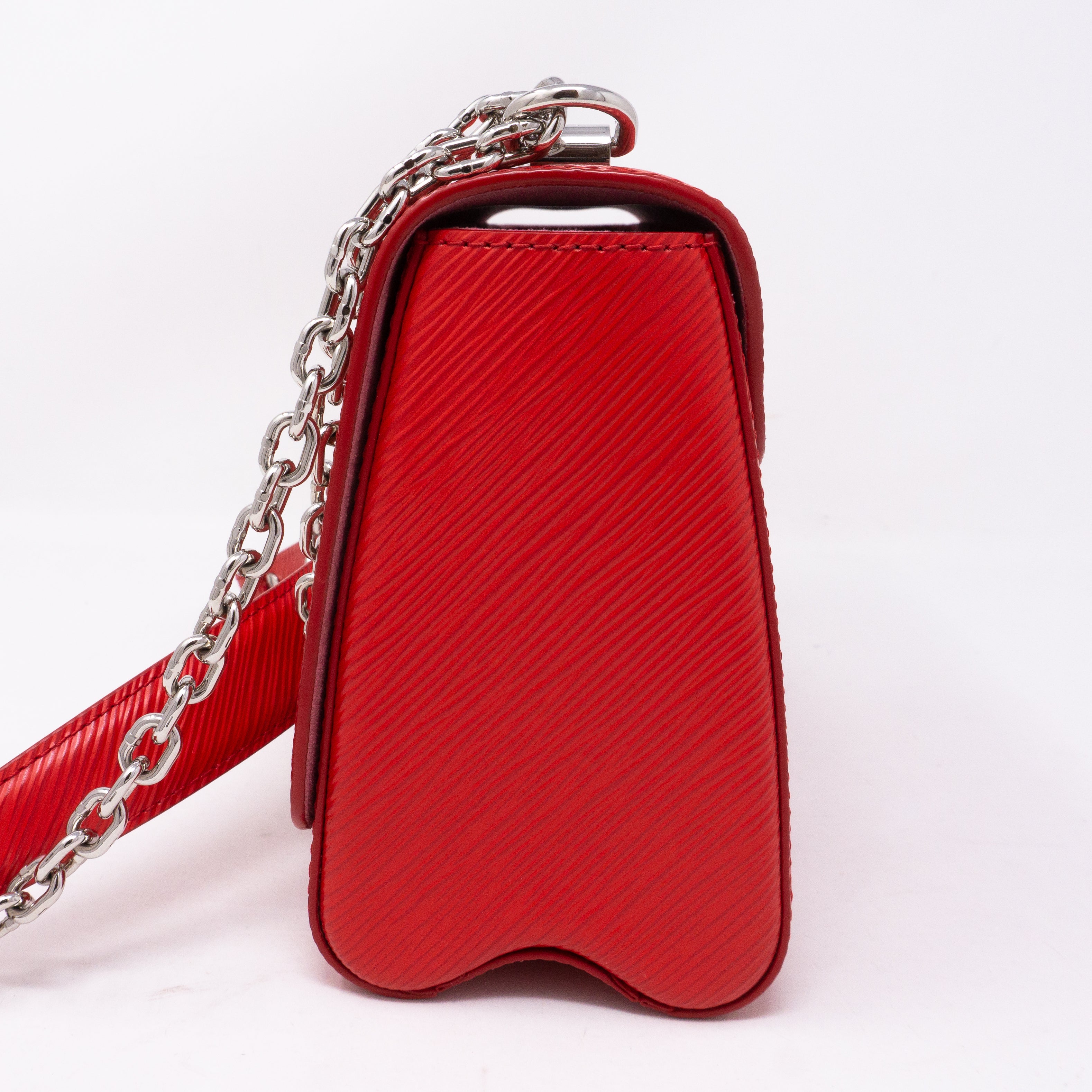 Twist MM Epi Leather Coquelicot Red