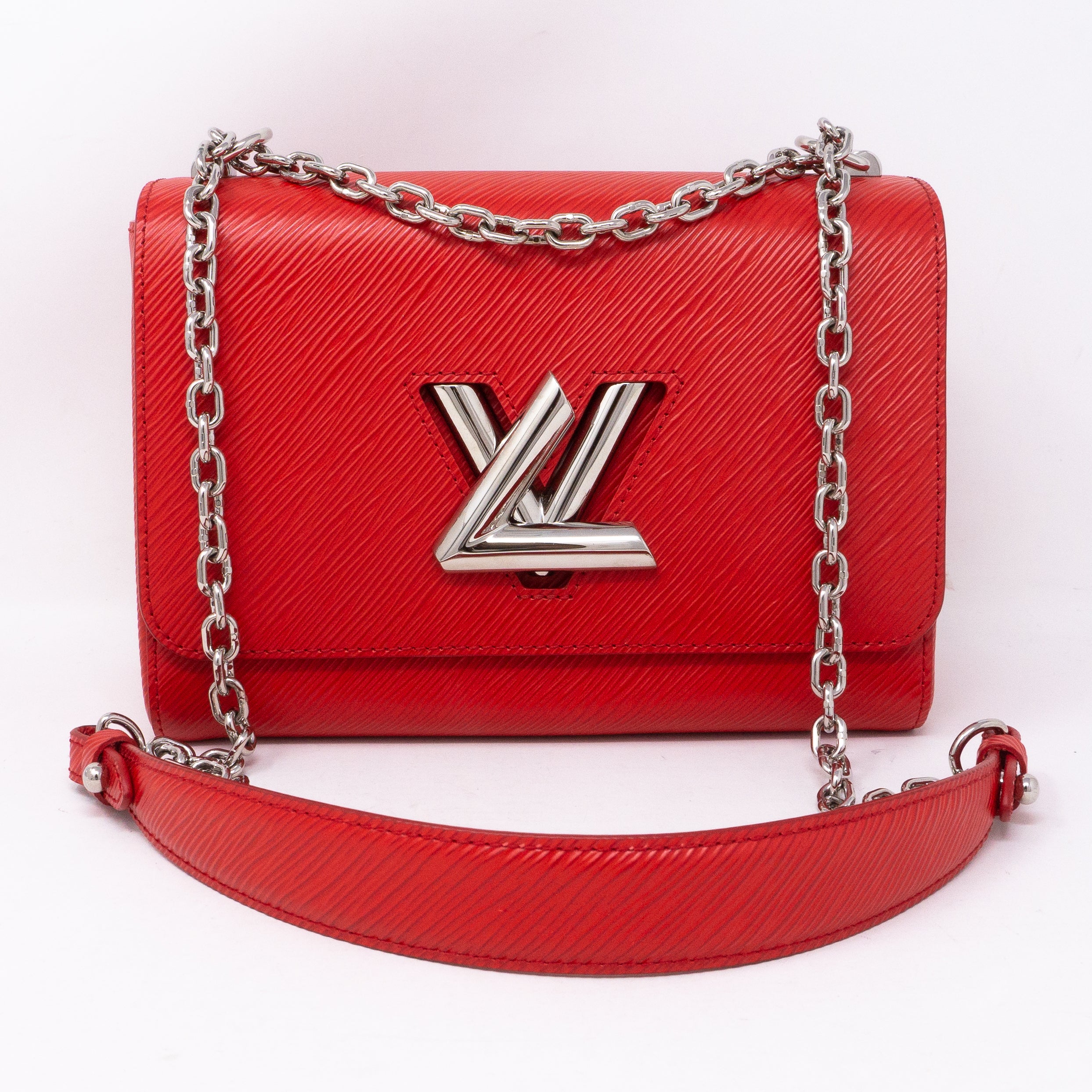 Twist MM Epi Leather Coquelicot Red