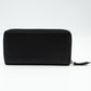 Butterfly Zip Around Wallet Black Leather