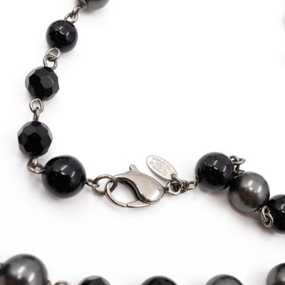 Pearls & Beads CC Necklace Black Ruthenium
