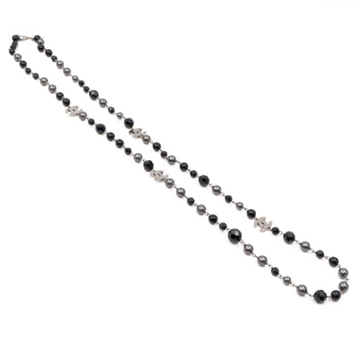 Pearls & Beads CC Necklace Black Ruthenium