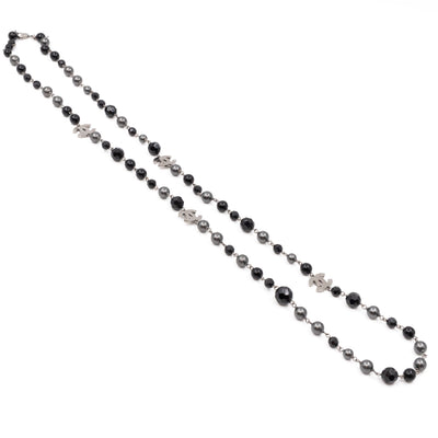 Pearls & Beads CC Necklace Black Ruthenium