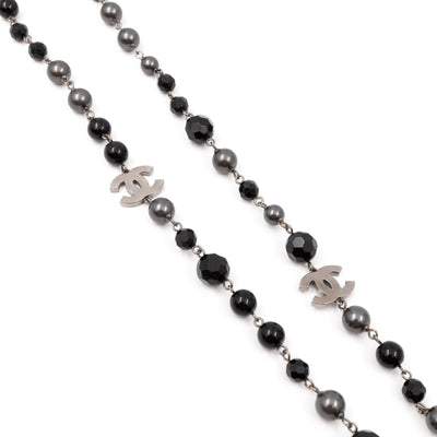 Pearls & Beads CC Necklace Black Ruthenium