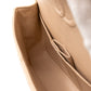 Classic Double Flap Bag Medium Beige Caviar Silver