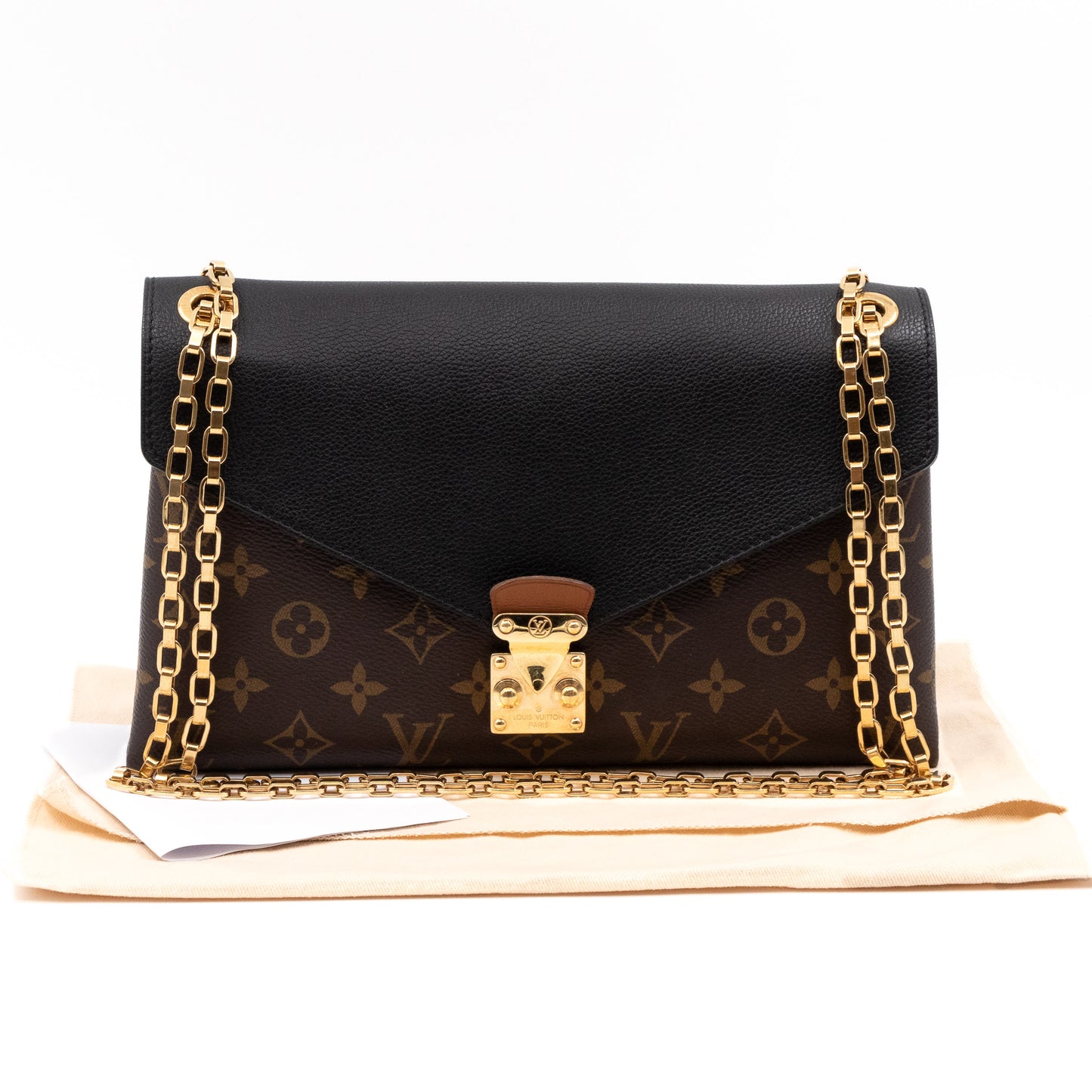 Louis Vuitton Monogram Black Pallas Chain Bag – The Closet