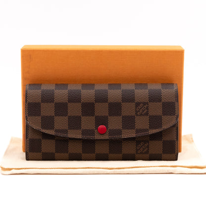 Emilie Wallet Damier Ebene Red