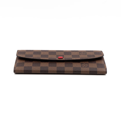 Emilie Wallet Damier Ebene Red