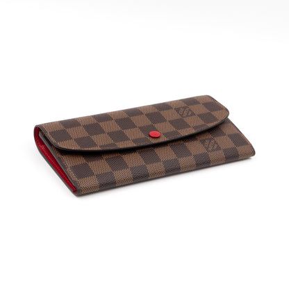 Emilie Wallet Damier Ebene Red