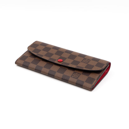 Emilie Wallet Damier Ebene Red